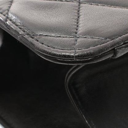 Chanel CC Quilted Lambskin Single Flap Black