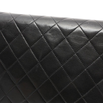 Chanel CC Quilted Lambskin Single Flap Black