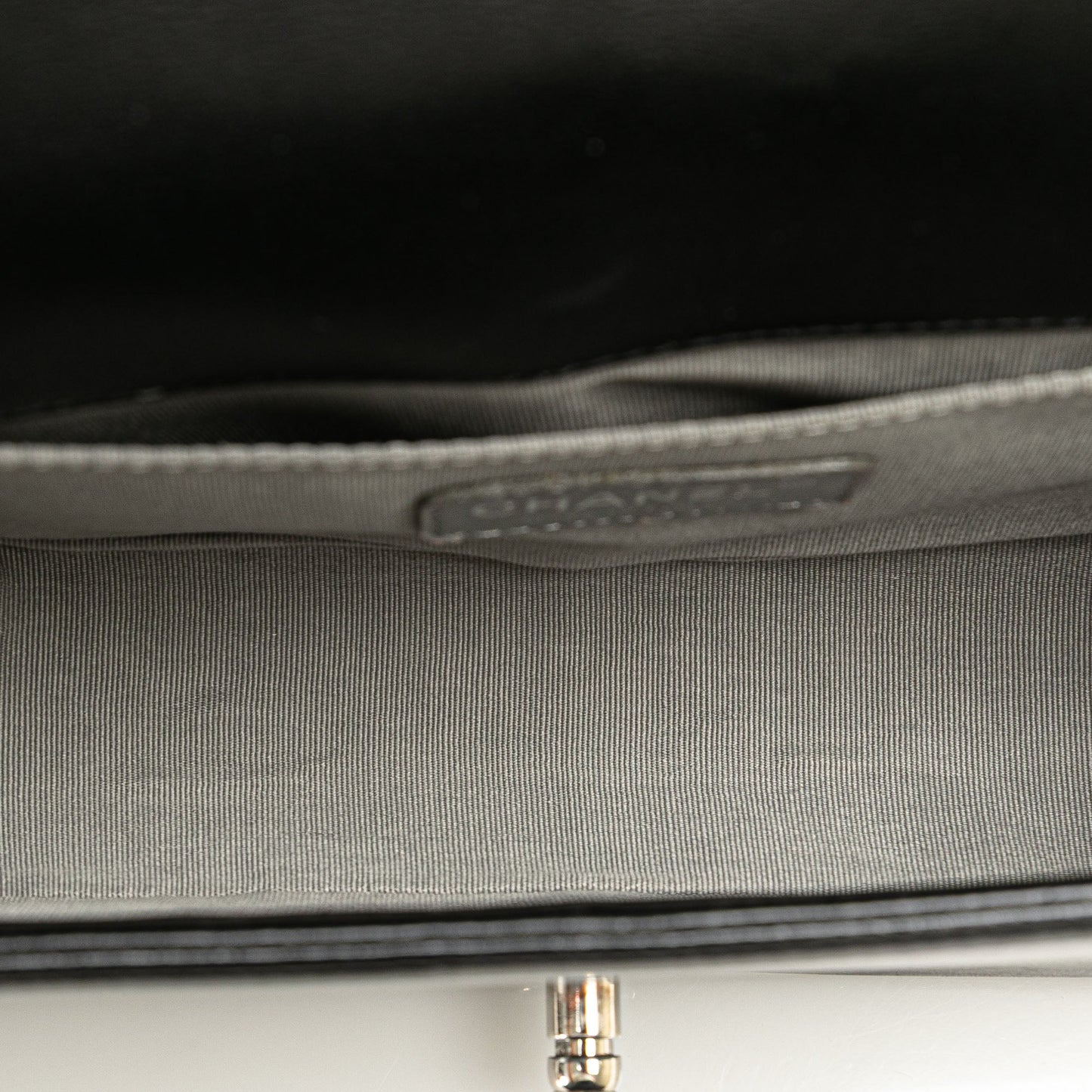 Chanel Medium Calfskin Chevron Boy Flap Black