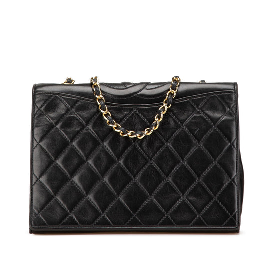 Chanel CC Quilted Lambskin Full Flap Black