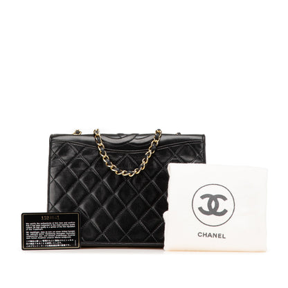 Chanel CC Quilted Lambskin Full Flap Black