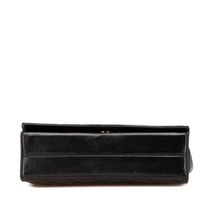 Chanel CC Quilted Lambskin Full Flap Black