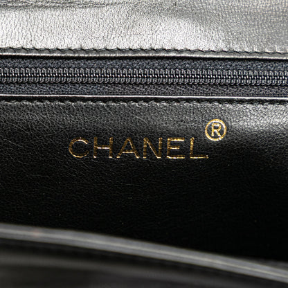 Chanel CC Quilted Lambskin Full Flap Black