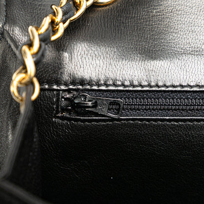 Chanel CC Quilted Lambskin Full Flap Black