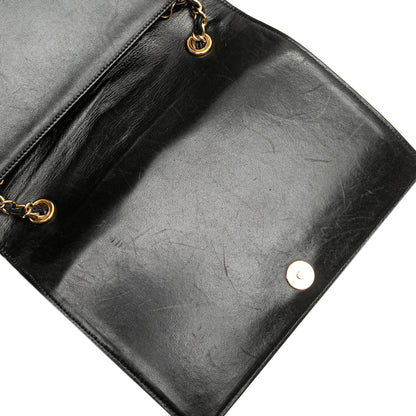 Chanel CC Quilted Lambskin Full Flap Black