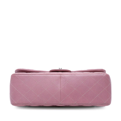 Chanel Jumbo Classic Caviar Double Flap Pink