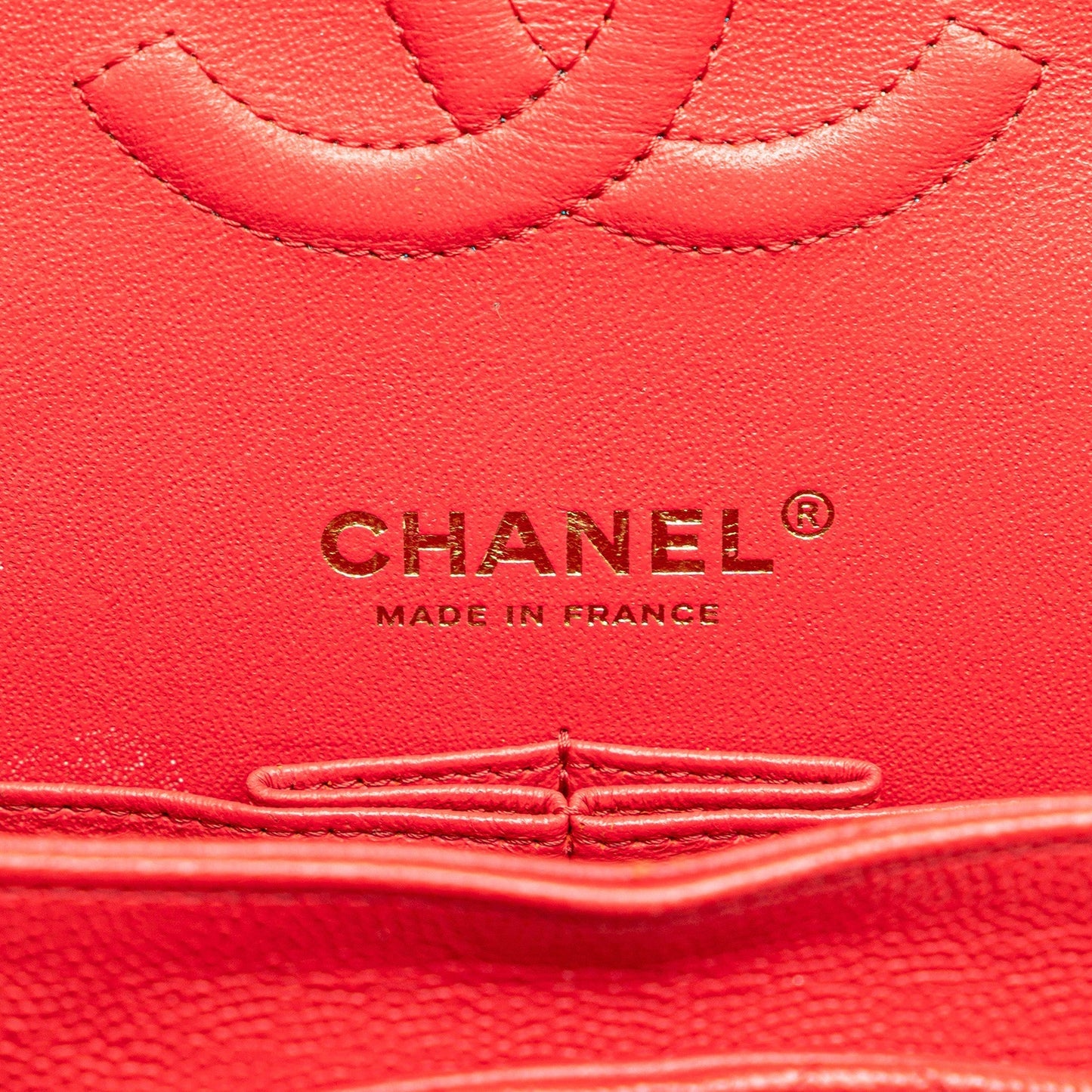 Chanel Medium Classic Caviar Double Flap Red