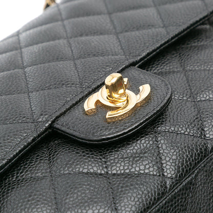 Chanel Medium Classic Caviar Double Flap Black