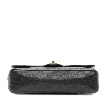Chanel Medium Classic Caviar Double Flap Black
