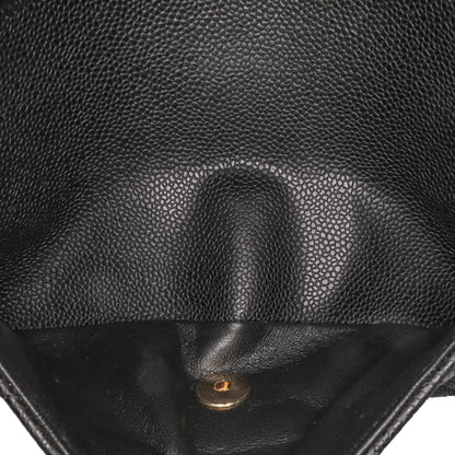 Chanel Medium Classic Caviar Double Flap Black