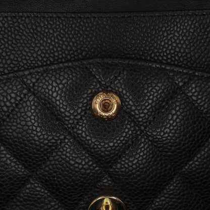 Chanel Medium Classic Caviar Double Flap Black