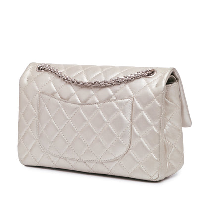 Chanel Reissue 2.55 Aged Calfskin Double Flap 226 Silver