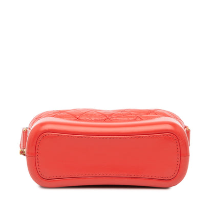 Chanel Small Aged Calfskin Gabrielle Crossbody Red