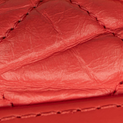 Chanel Small Aged Calfskin Gabrielle Crossbody Red