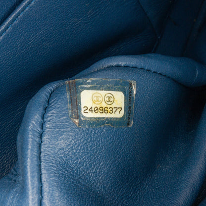 Chanel Medium Classic Lambskin Double Flap Blue