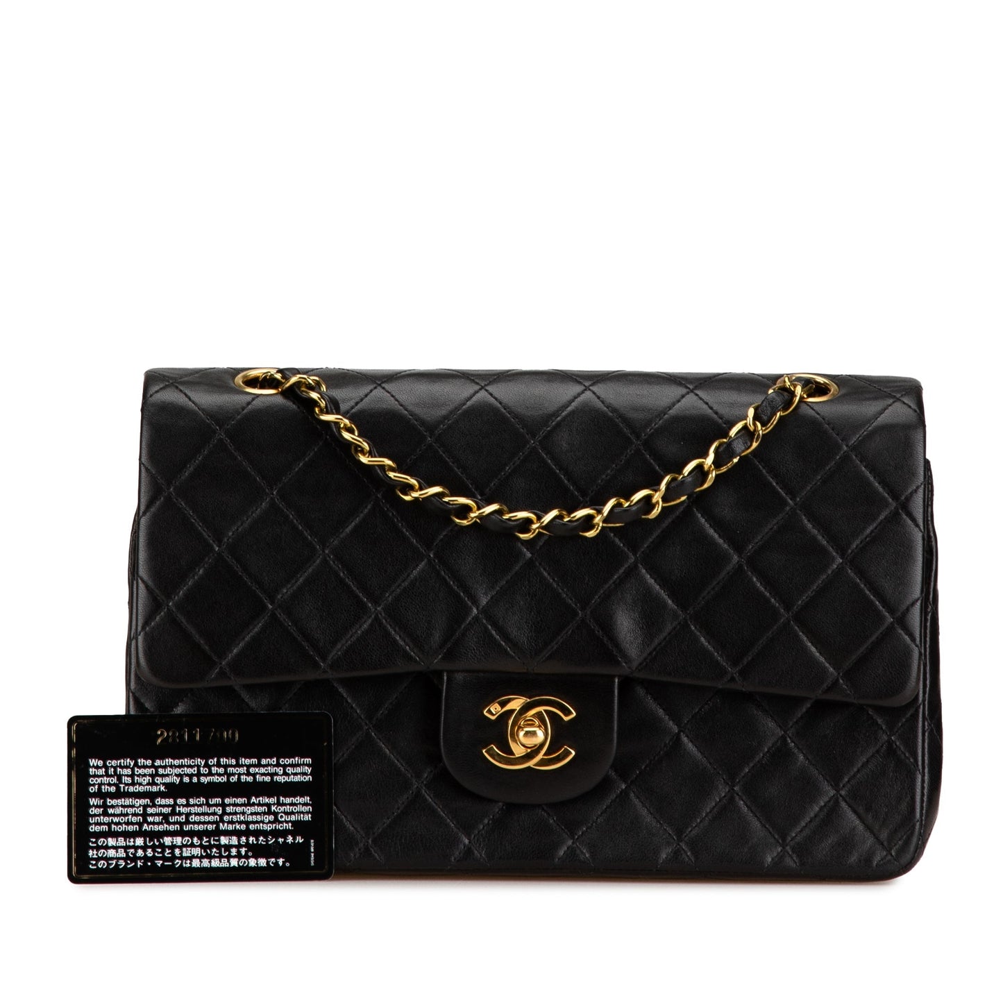 Chanel Medium Classic Lambskin Double Flap Black