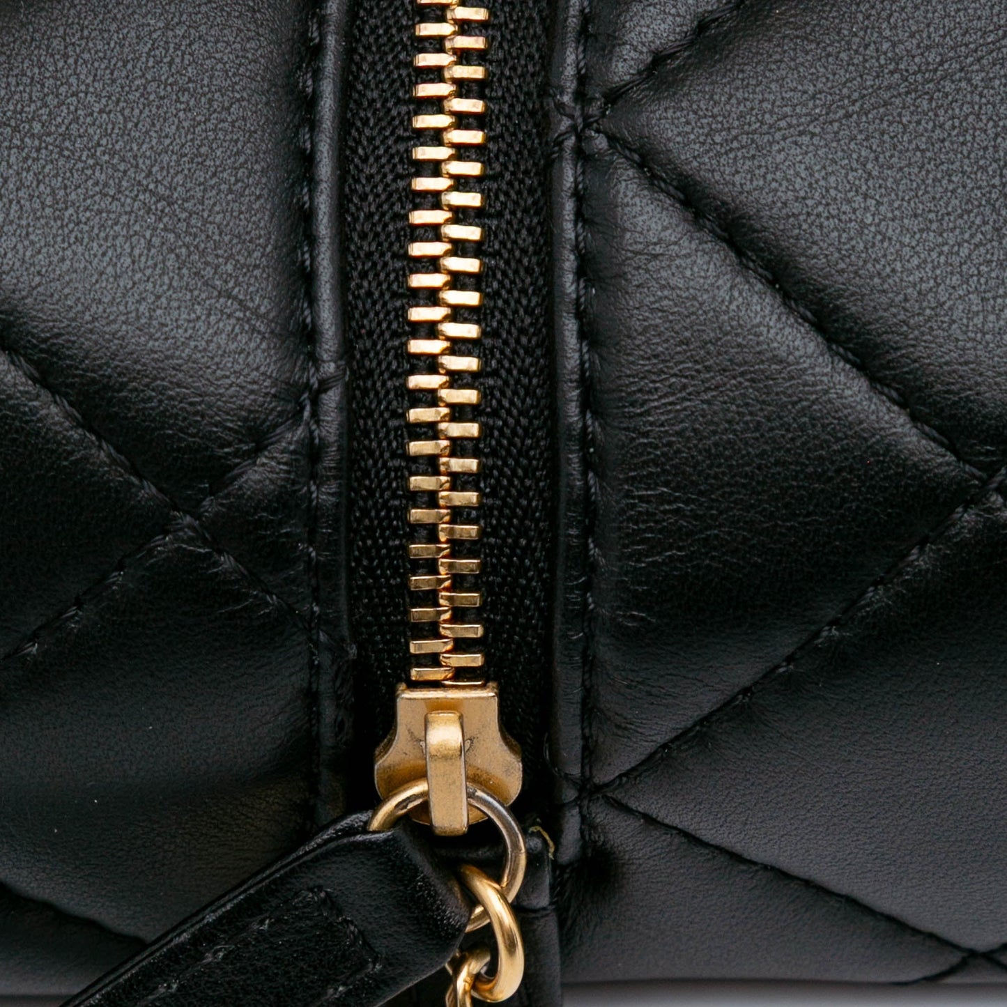 Chanel Métiers d'Art CC Quilted Lambskin Box Top Handle Satchel Black