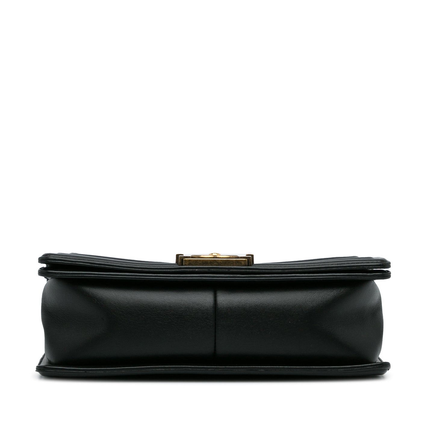 Chanel Crest-Embellished Medium Boy Bag White