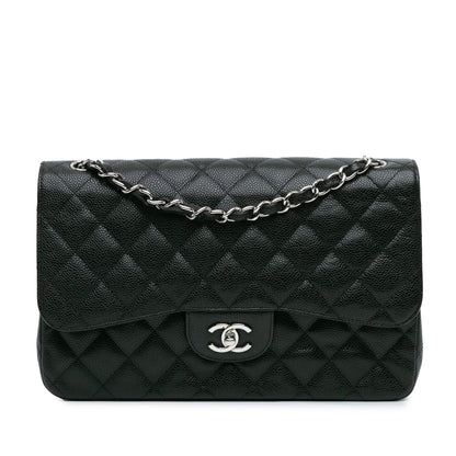 Chanel Jumbo Classic Caviar Double Flap Black