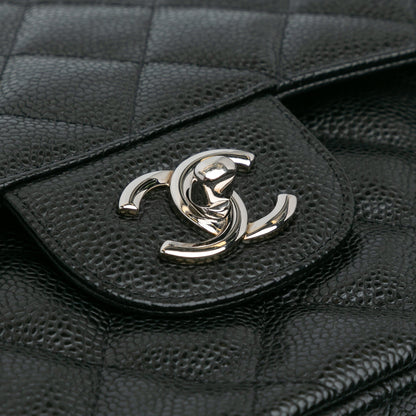 Chanel Jumbo Classic Caviar Double Flap Black