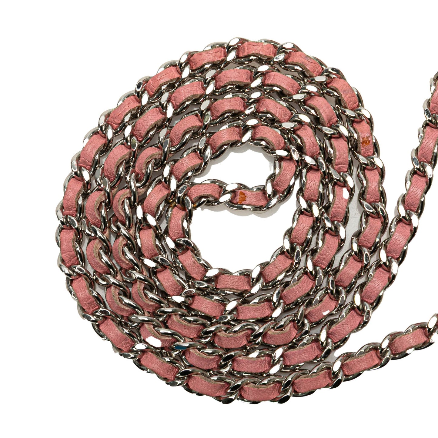 Chanel Embossed Lambskin Camellia Wallet On Chain Pink