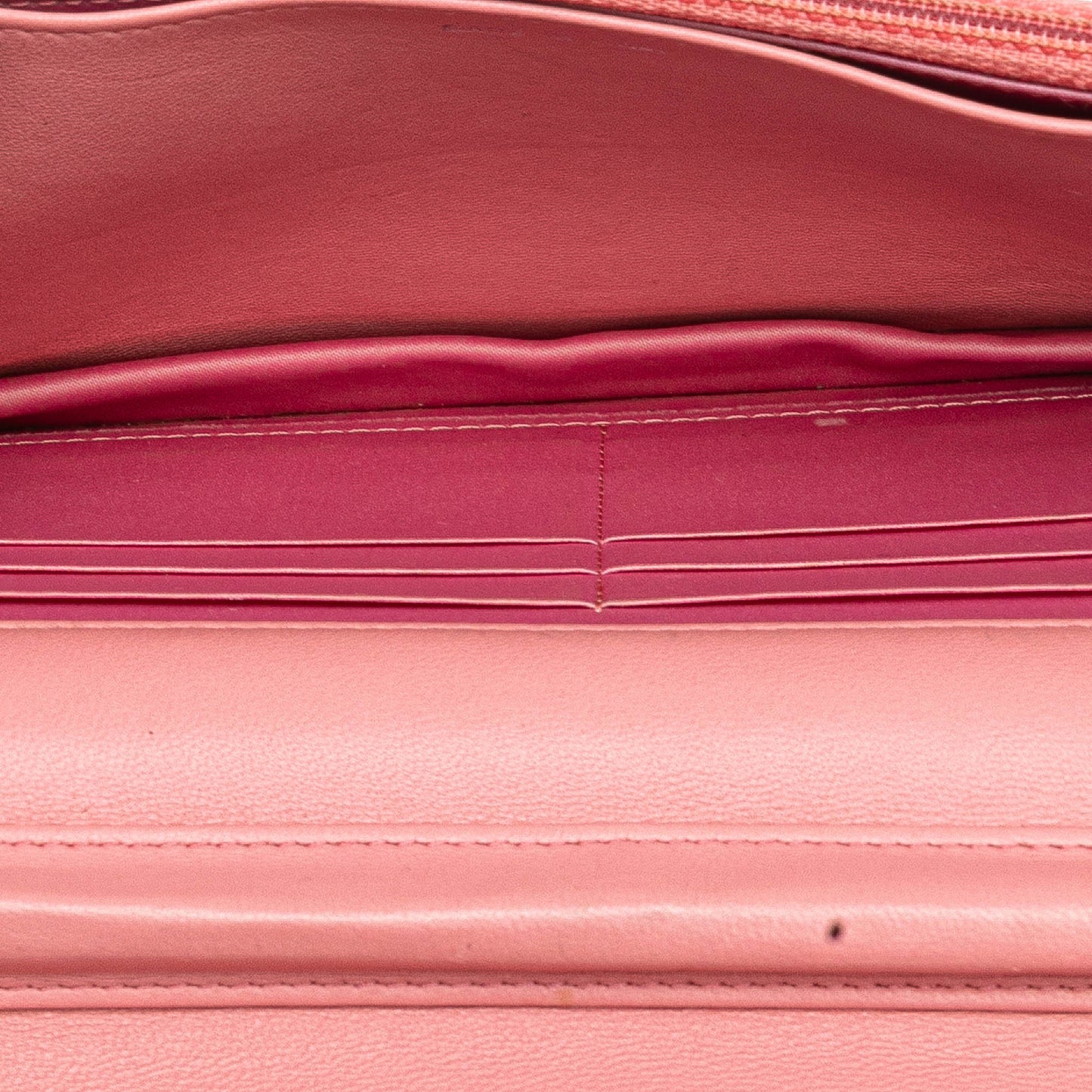 Chanel Embossed Lambskin Camellia Wallet On Chain Pink