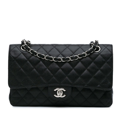 Chanel Medium Classic Caviar Double Flap Black