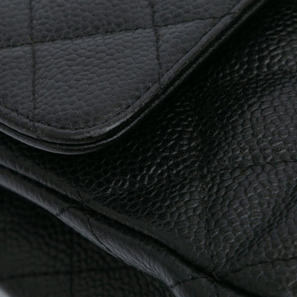 Chanel Medium Classic Caviar Double Flap Black