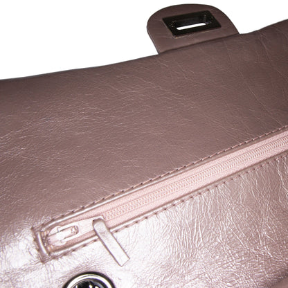 Chanel Reissue 2.55 Aged Metallic Calfskin Double Flap 226 Pink