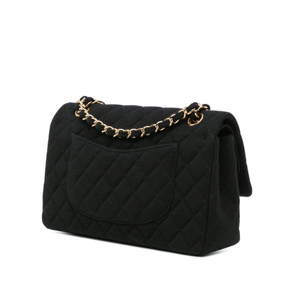 Chanel Medium Classic Jersey Double Flap Black