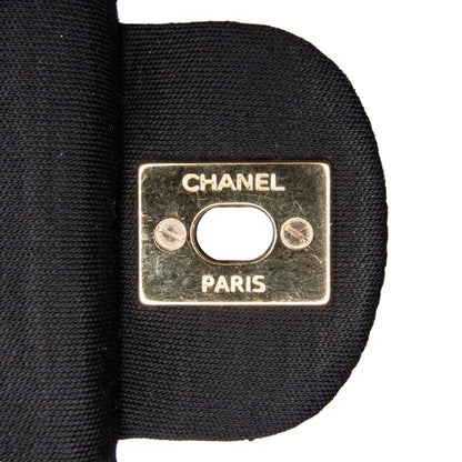 Chanel Medium Classic Jersey Double Flap Black