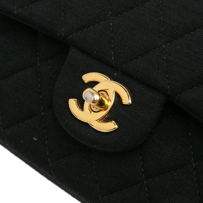 Chanel Medium Classic Jersey Double Flap Black