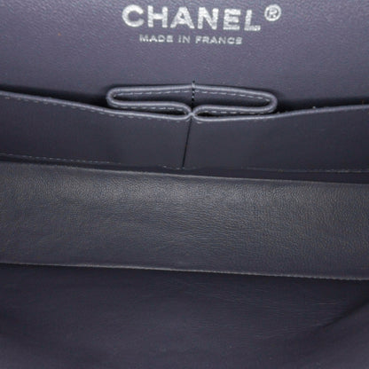 Chanel Medium Classic Nubuck Double Flap Gray