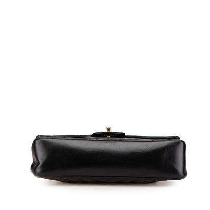 Chanel Medium Classic Chevron Lambskin Double Flap Black