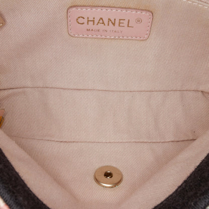Chanel Mini Rectangular Printed Nylon and Jersey Patchwork Single Flap Multi
