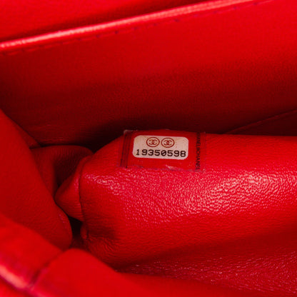 Chanel Medium Classic Jersey Double Flap Red
