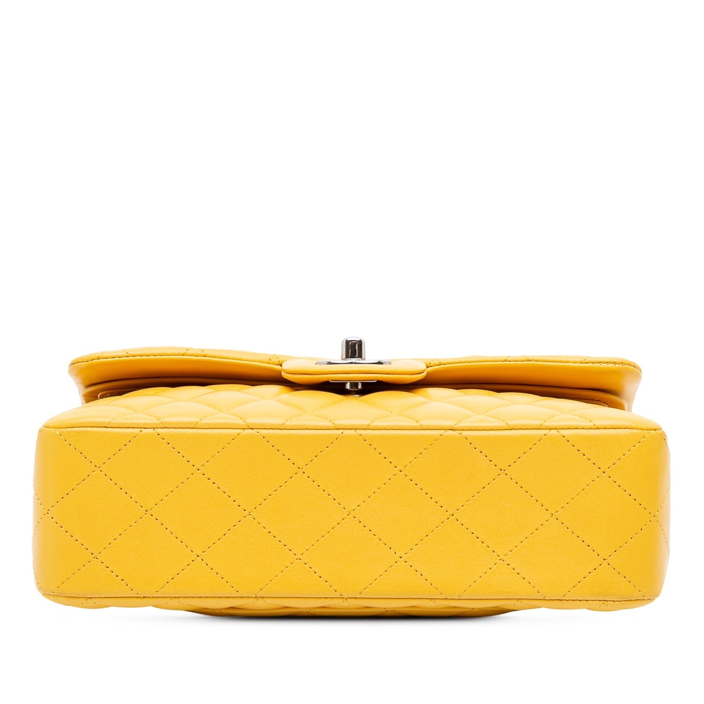 Chanel Small Classic Lambskin Double Flap Yellow