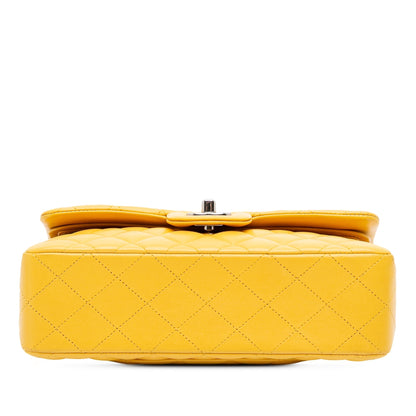 Chanel Small Classic Lambskin Double Flap Yellow