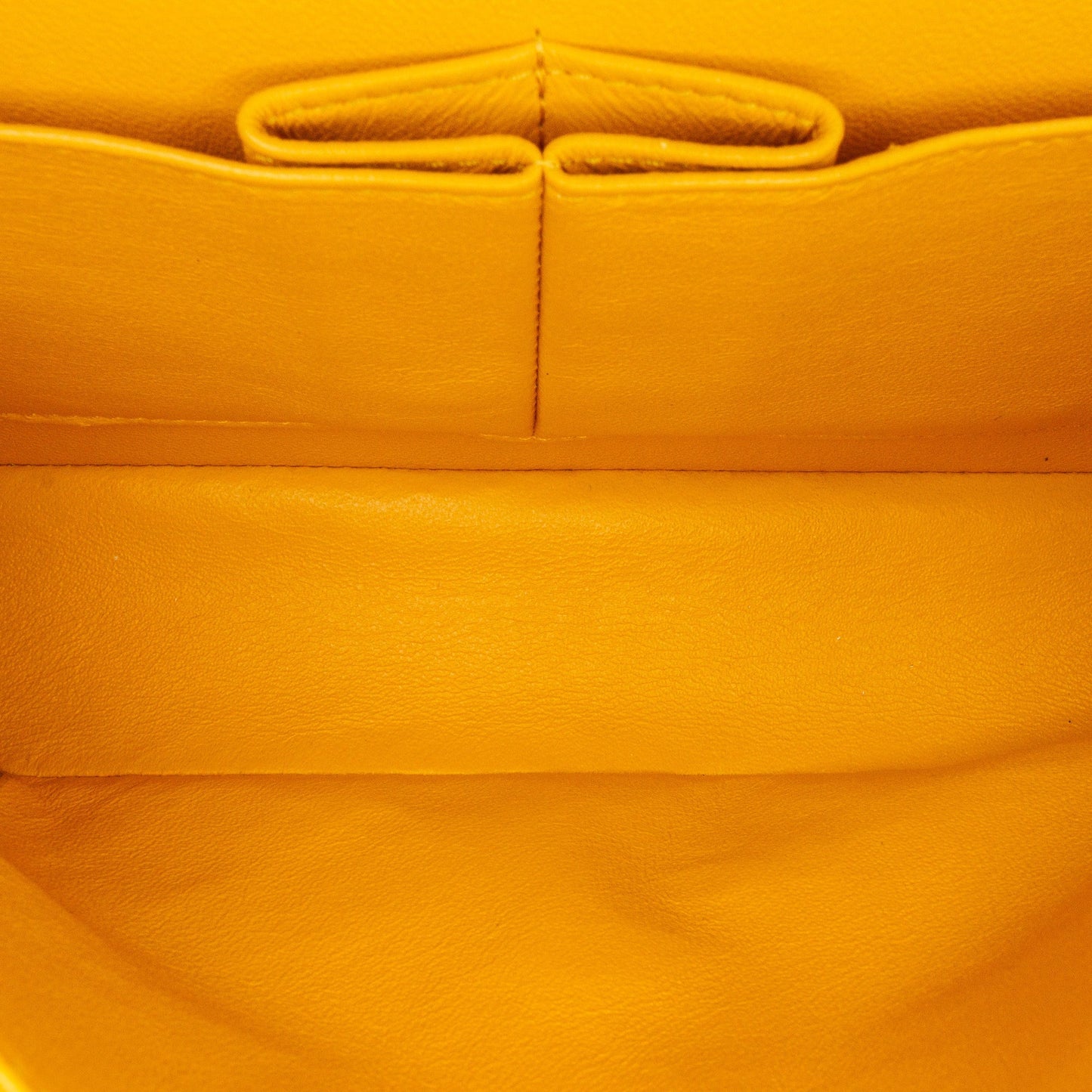 Chanel Small Classic Lambskin Double Flap Yellow