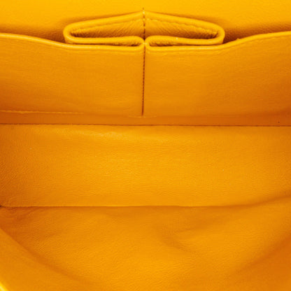Chanel Small Classic Lambskin Double Flap Yellow