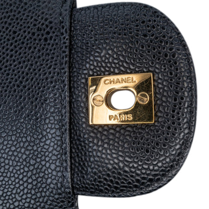 Chanel Maxi Classic Caviar Single Flap Black