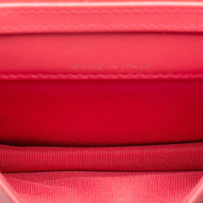 Chanel CC Caviar Camellia Wallet On Chain Pink