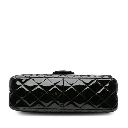 Chanel 2.55 Reissue Quilted Patent Double Flap 227 Black