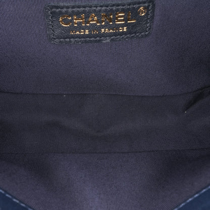 Chanel Medium Lambskin Boy Flap Blue