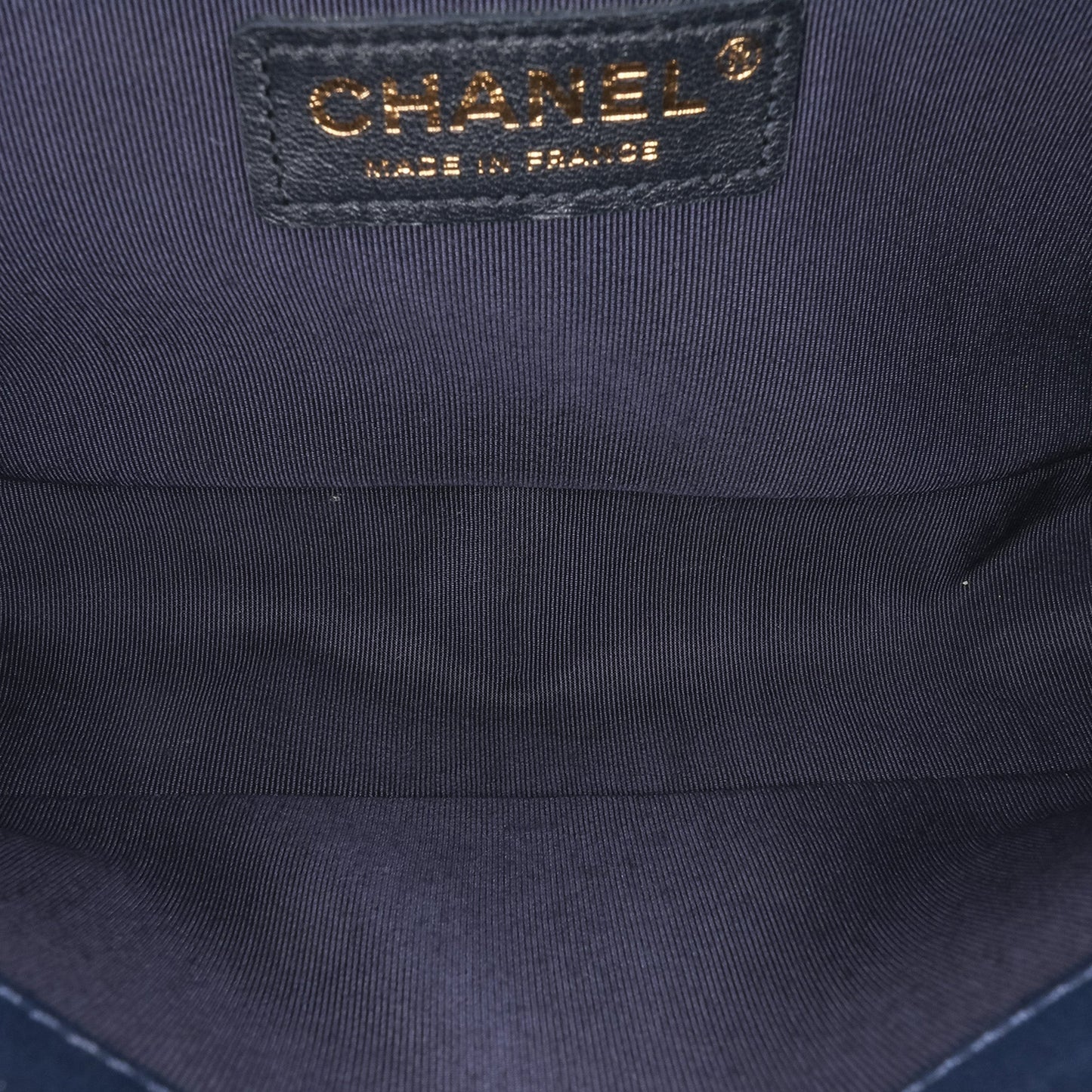 Chanel Old Medium Lambskin Boy Flap Blue