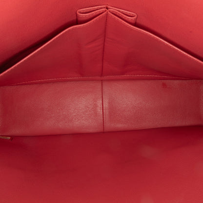 Chanel Jumbo Classic Lambskin Double Flap Red