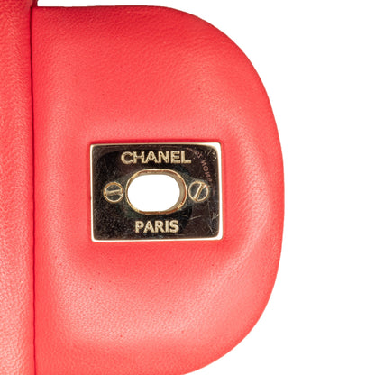 Chanel Jumbo Classic Lambskin Double Flap Red