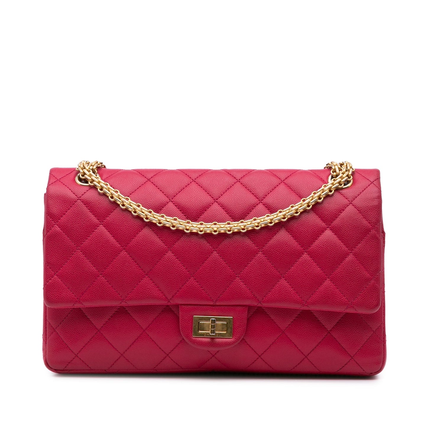 Chanel Reissue 2.55 Quilted Caviar Double Flap 226 Pink
