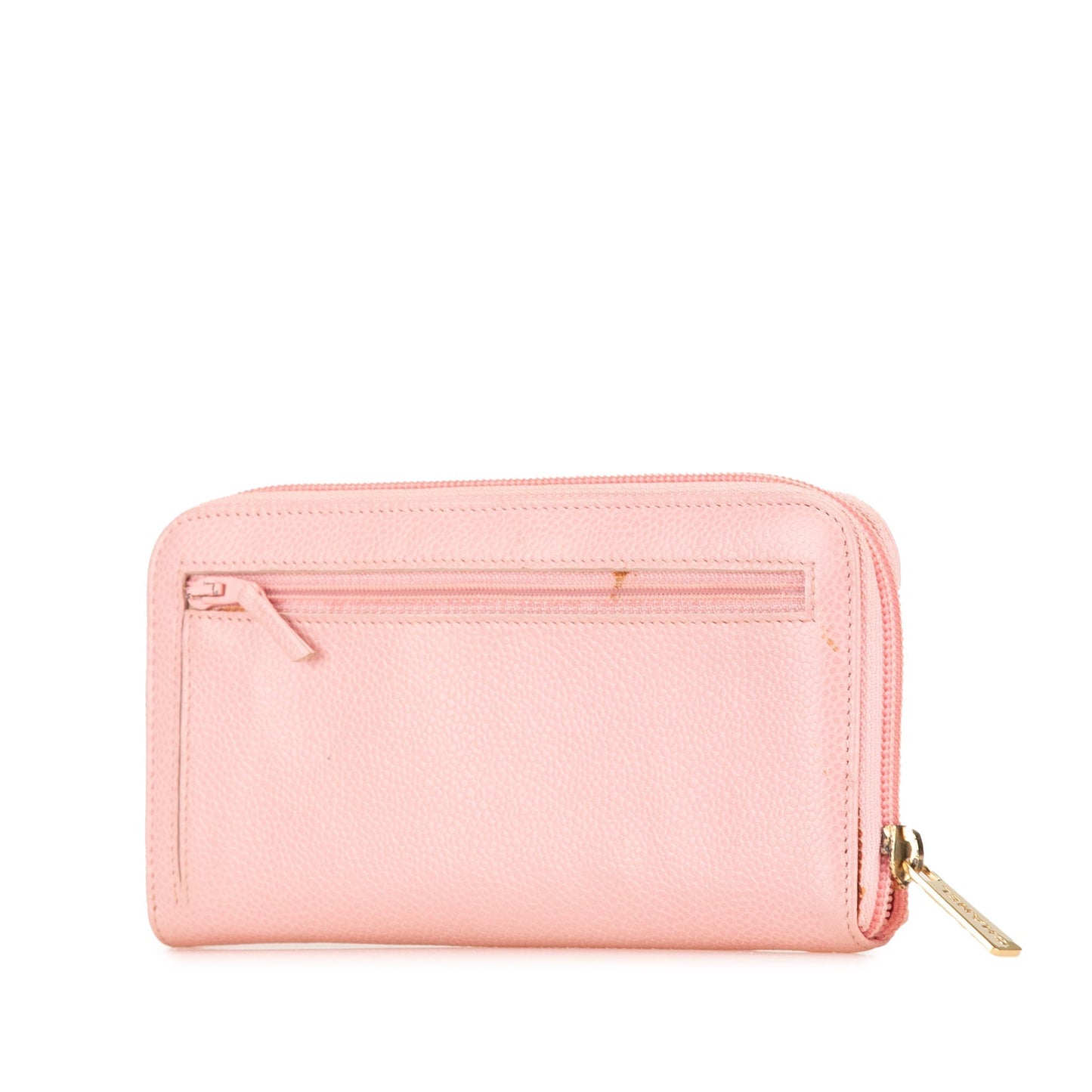 Chanel CC Caviar Continental Zip Wallet Pink