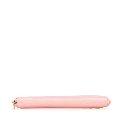 Chanel CC Caviar Continental Zip Wallet Pink